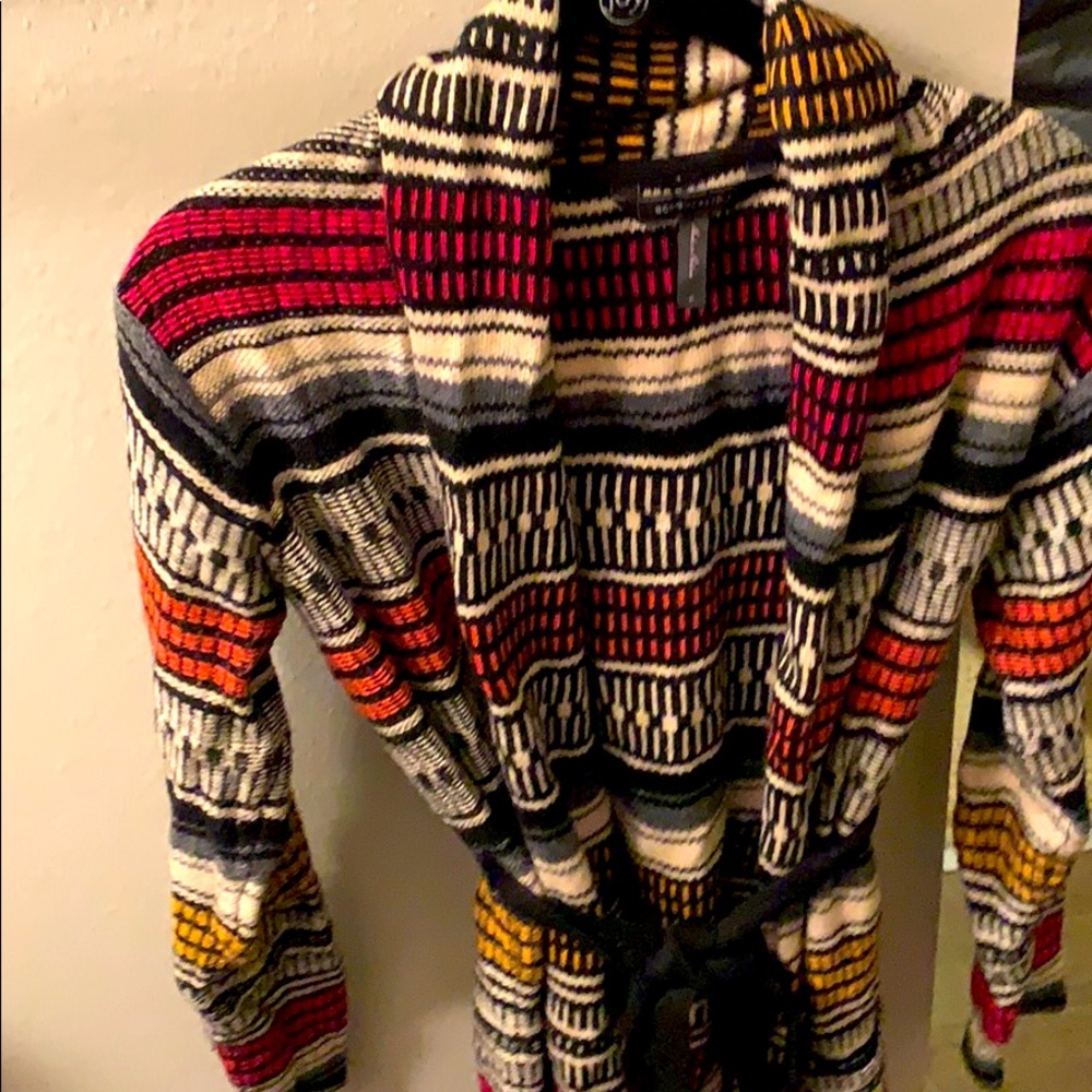 BCBG Max Azria belted sweater